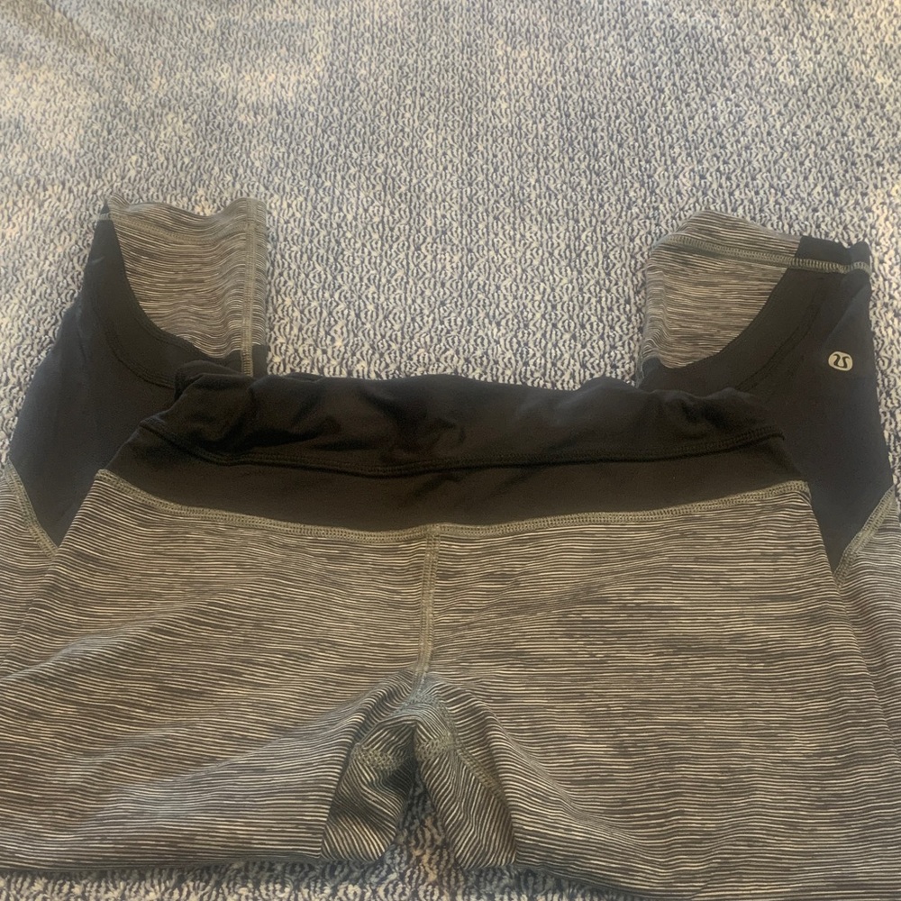 Lululemon Black and Gray Leggings